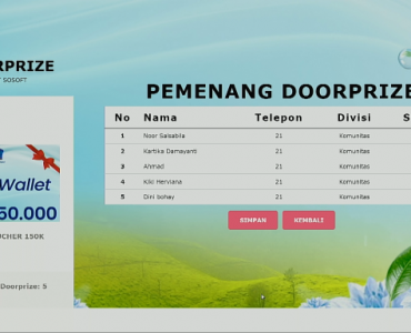 Daftar Pemenang Undian Doorprize Bagi Peserta