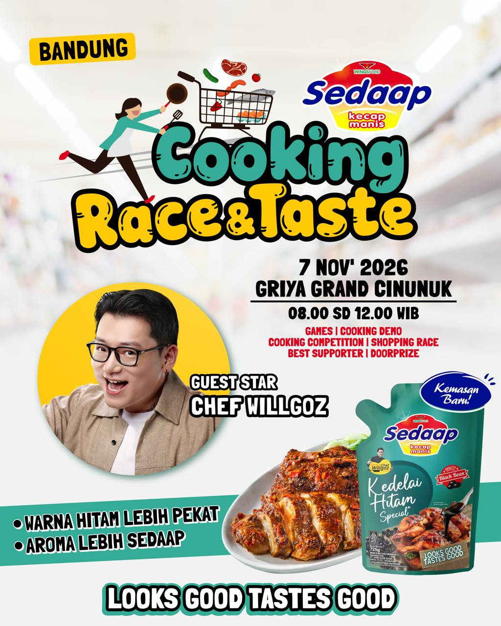 Lomba Belanja Dan Masak Bareng Chef Willgoz Dan Kecap Sedaap Di Bandung