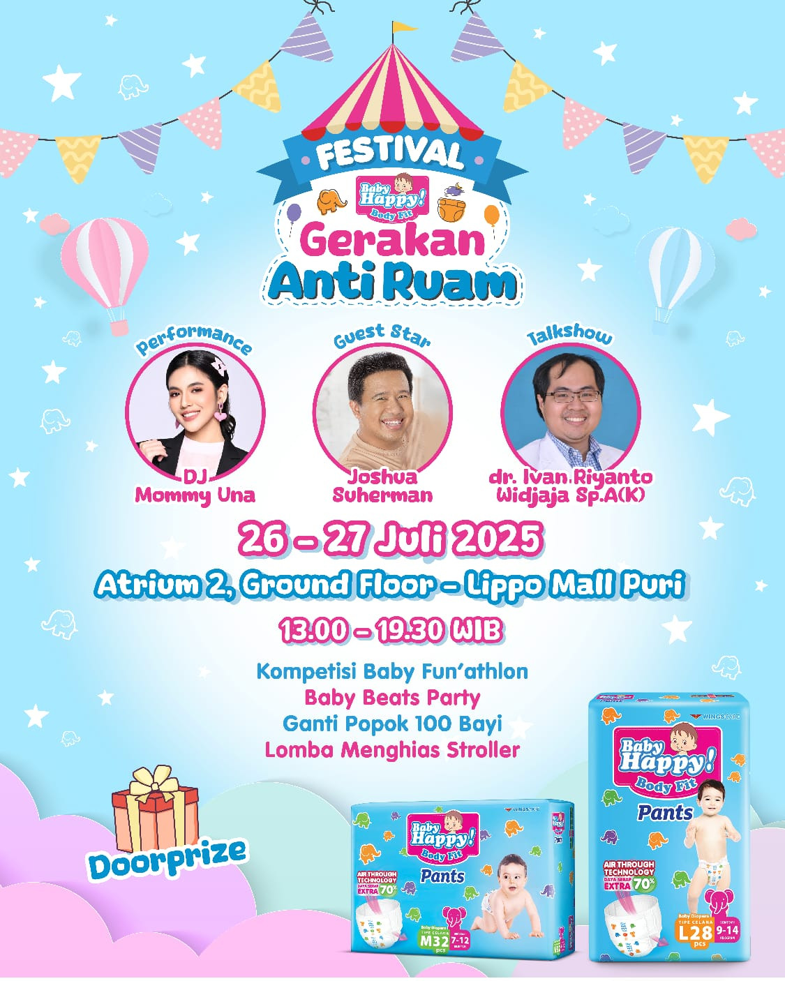 Festival Gerakan Anti Ruam Persembahan Baby Happy Diapers Hadir Di Jakarta
